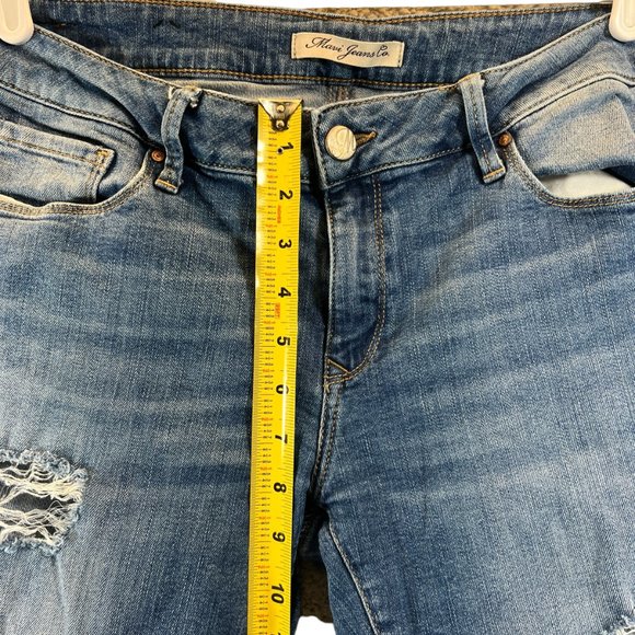 Mavi Jeans Co. Womens Size 30 Distressed Straight Bohemian Tribal Print Denim - Picture 6 of 16